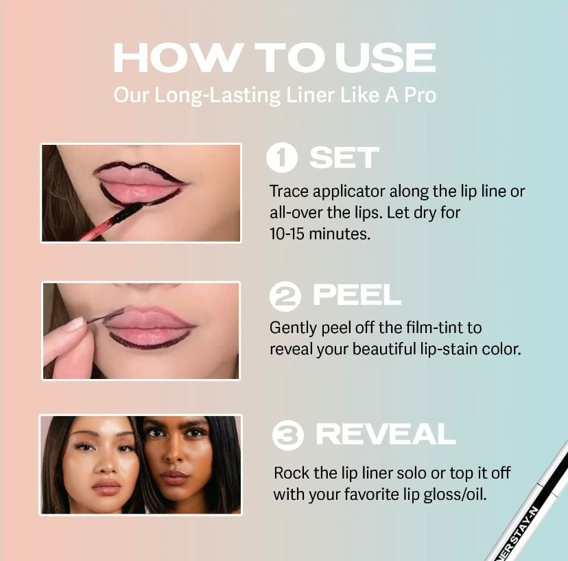 Glamify™ LIP LINER STAY-N - Peel-Off Lip Liner